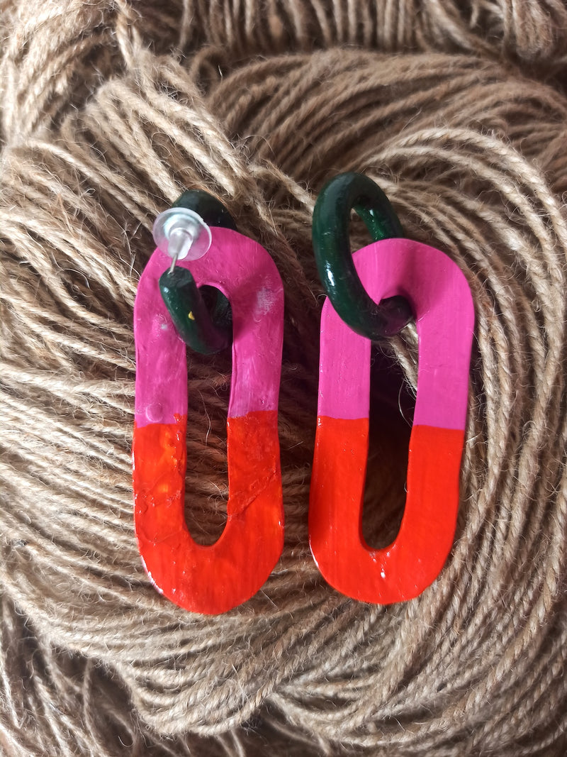 Multicolour Loop Earring