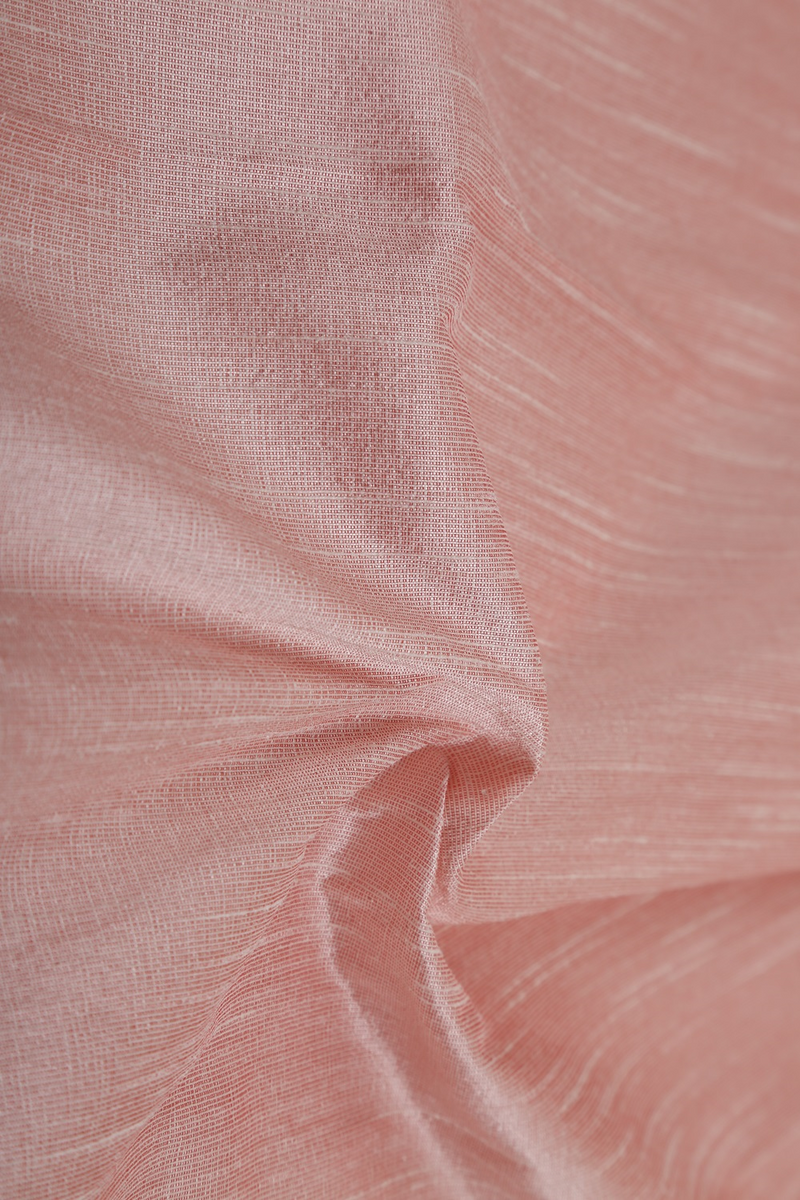 Pink Indian Slub Silk Fabric - GleamBerry