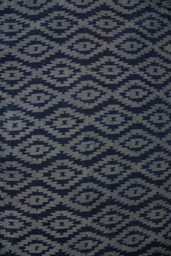 Blue Cotton Sanganer Hand Block Print Fabric