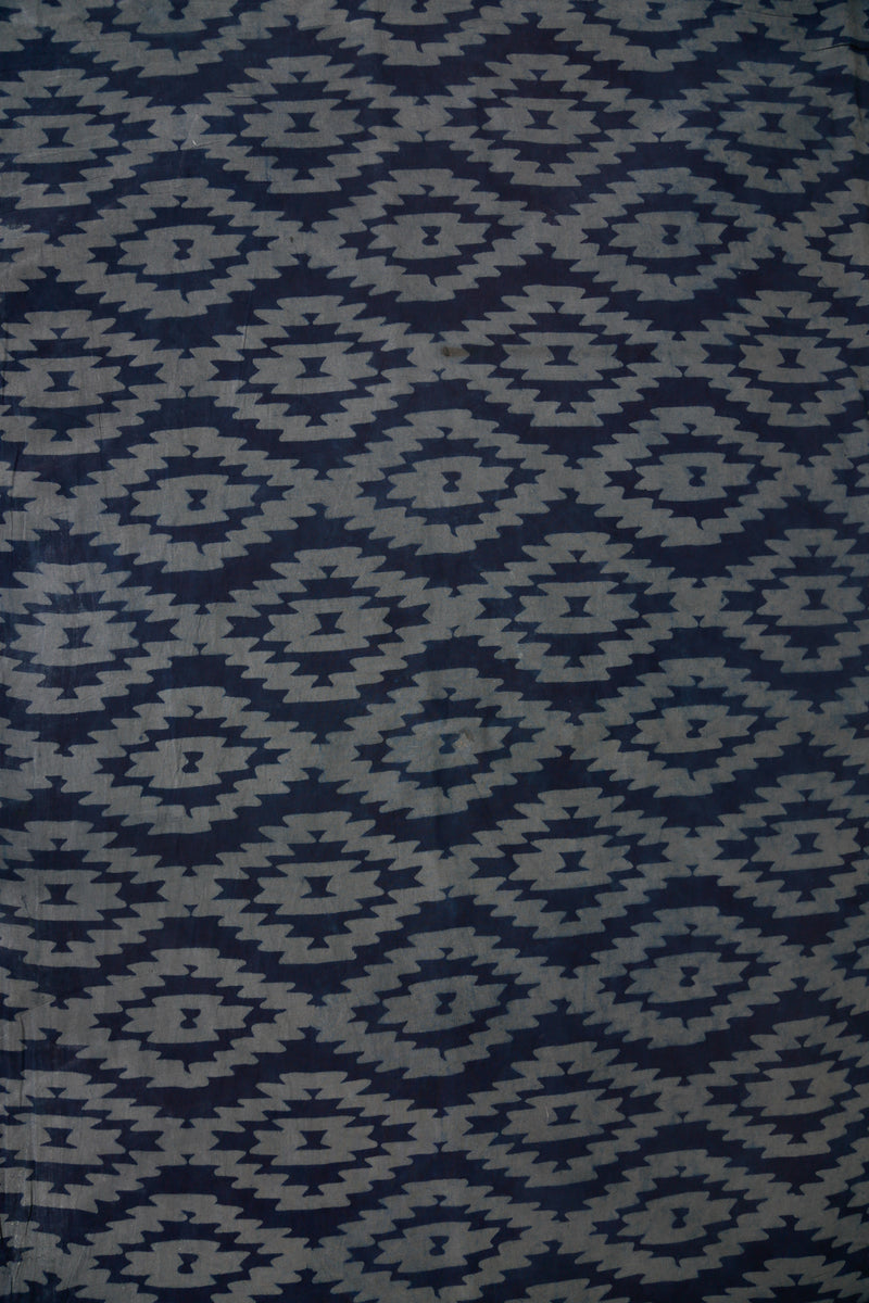 Blue Cotton Sanganer Hand Block Print Fabric