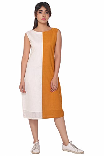 White Mangalagiri Cotton Kurti - GleamBerry