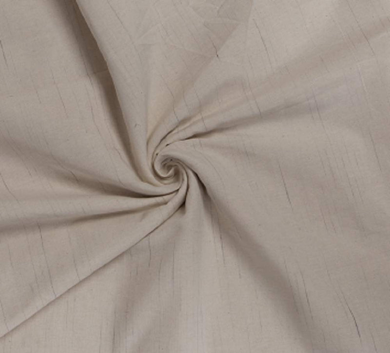 White Slub Cotton Fabric