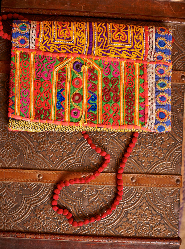 Yellow Banni Embroidered Handmade Bag