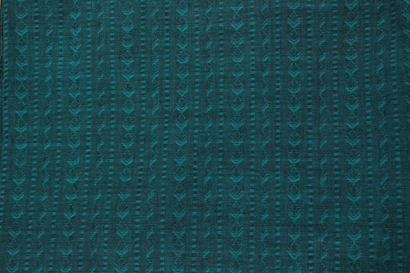 Green Jacquard Cotton Fabric - GleamBerry
